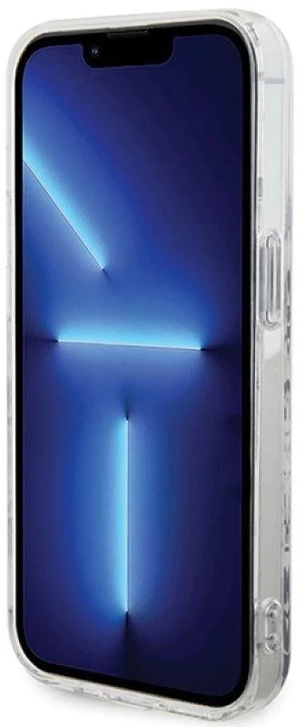 Hello Kitty HKHCP15LHDGPHT Apple iPhone 15 Pro 6.1″ baltos spalvos kietas dėklas IML Kitty On Bricks Graffiti