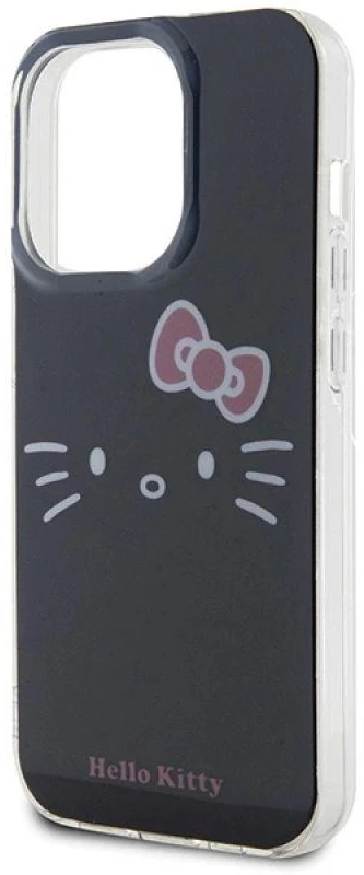 Hello Kitty HKHCP14XHKHLK Apple iPhone 14 Pro Max 6.7″ juodos spalvos kietas dėklas IML Kitty Face