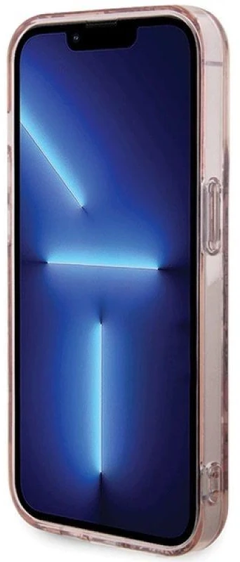 Hello Kitty HKHCP15XHDGPTP Apple iPhone 15 Pro Max 6.7″ rožinės spalvos kietas dėklas IML Tags Graffiti