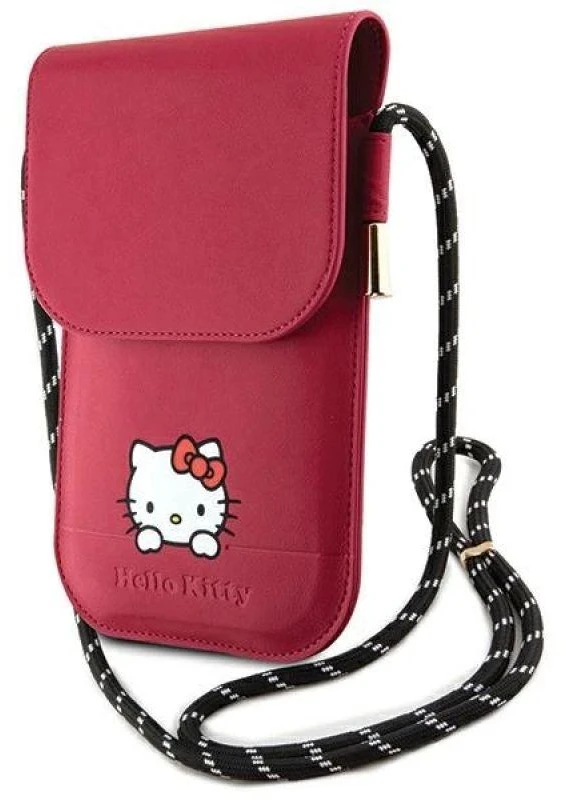 Hello Kitty HKOWBSKCDK rožinės spalvos Leather Handbag with Daydreaming Cord