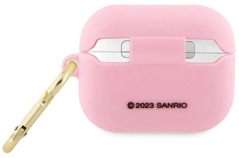 Hello Kitty Silikoninis 3D katytės galvos dėklas AirPods Pro - rožinis