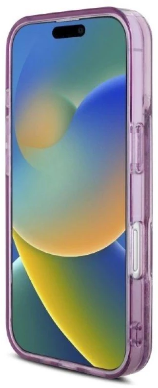 Hello Kitty HKHCP16SL50PPU Apple iPhone 16 6.1″ violetinės spalvos kietas dėklas Liquid Glitter 50TH Annivers