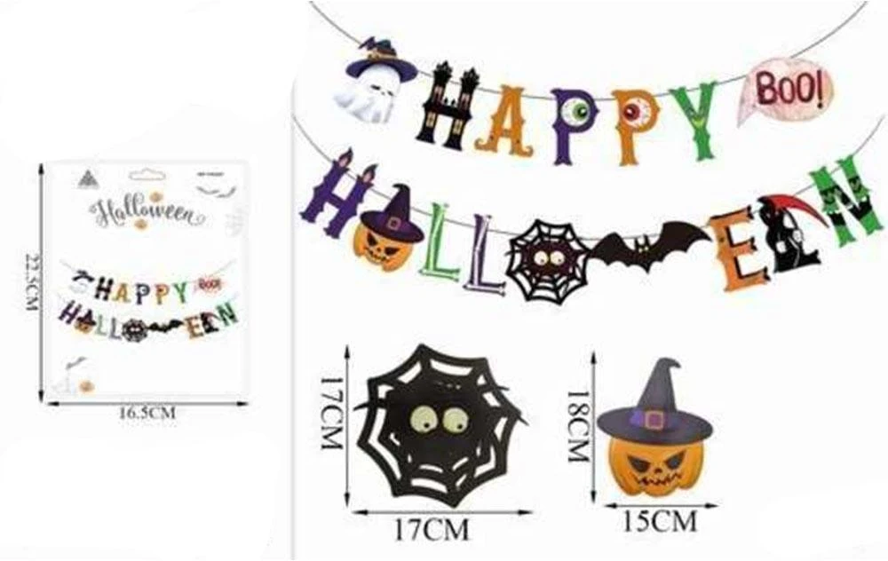 Helovino girlianda „Happy Halloween“