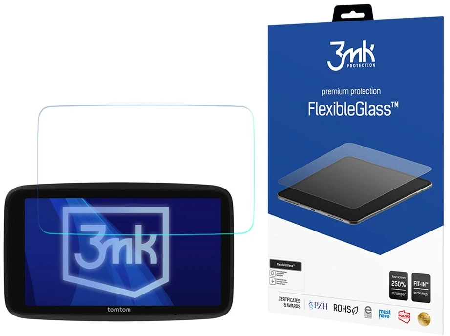 3Mk apsauga 3mk FlexibleGlass™ hibridinis stiklas, skirtas Tomtom GO Classic 6 Gen.2