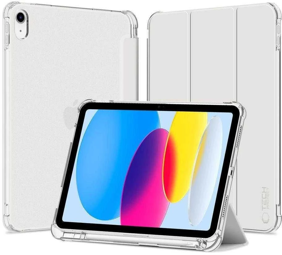 Tech-Protect SC Pen Hybrid Apple iPad 10 / 2022 / 11” 11 / 2025 – Gray – dėklas planšetei skaidrus