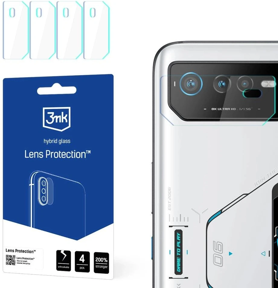 3Mk Protection 3mk Lens Protection™ hibridinės kameros stiklas, skirtas Asus ROG Phone 6 / 6 Pro / 6D / 6D Ultimate