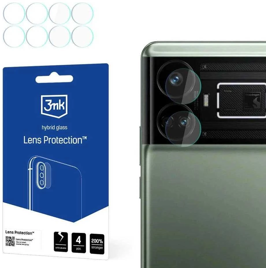 3mk Lens Protection™ hibridinis fotoaparato stiklas, skirtas Realme GT5