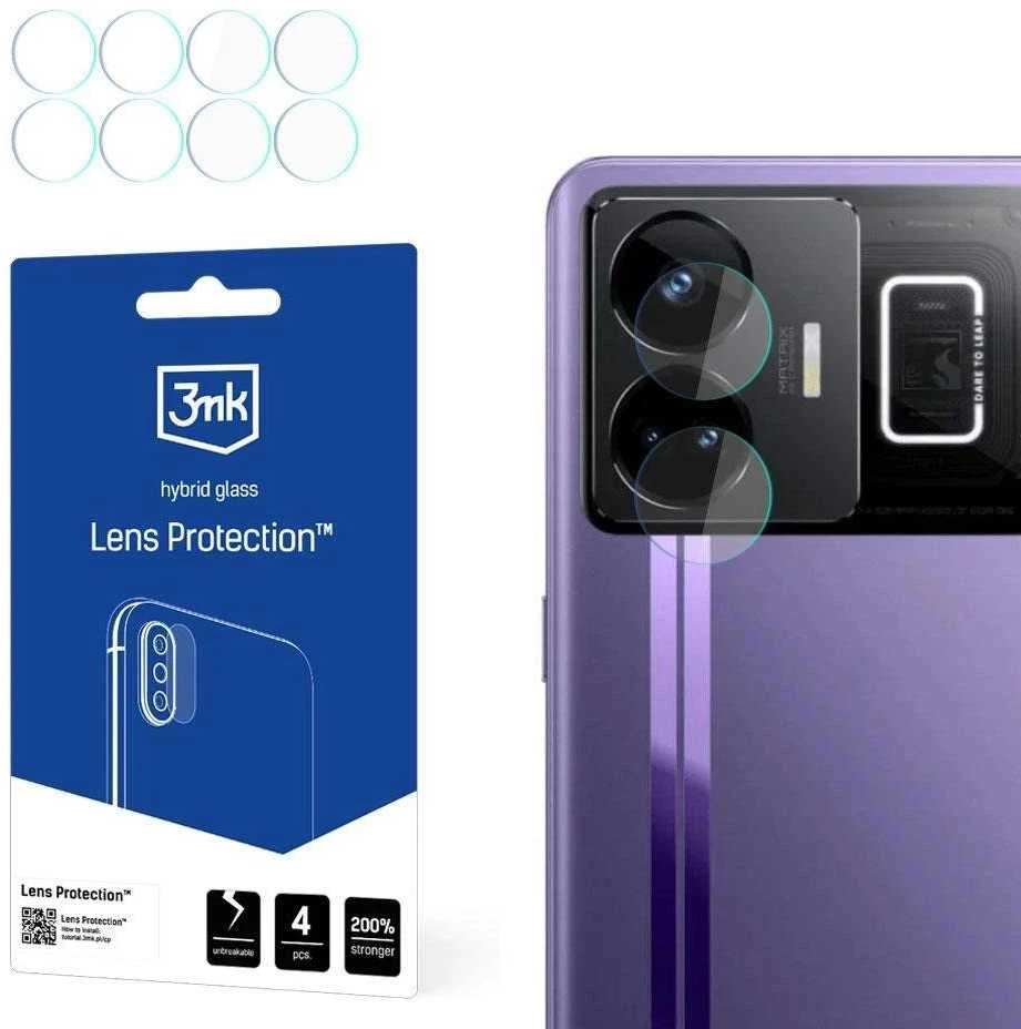 3mk Lens Protection™ hibridinis fotoaparato stiklas, skirtas Realme GT3 / GT Neo 5