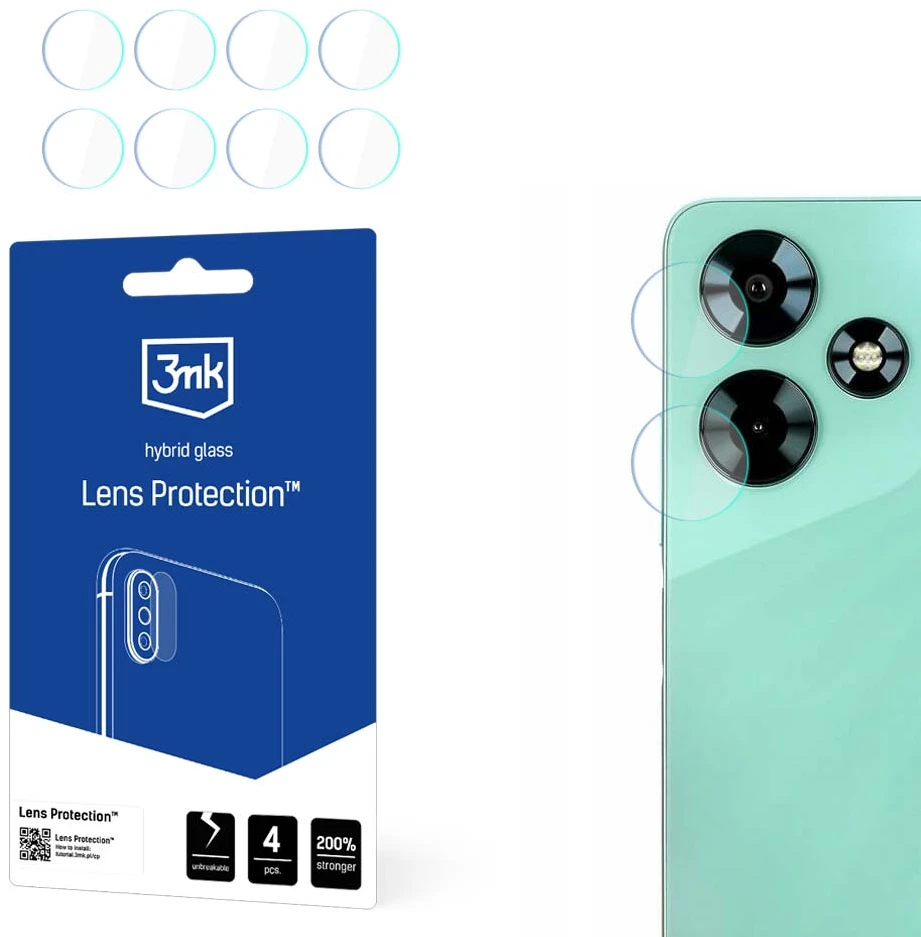 Nezatříděno 3Mk apsauga 3mk Lens Protection™ hibridinio fotoaparato objektyvo stiklas, skirtas „Infinix Hot 30 4G“
