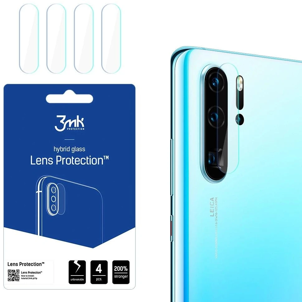 LCD apsauginė plėvelė kamerai 3MK Flexible Glass Lens Huawei P30 Pro