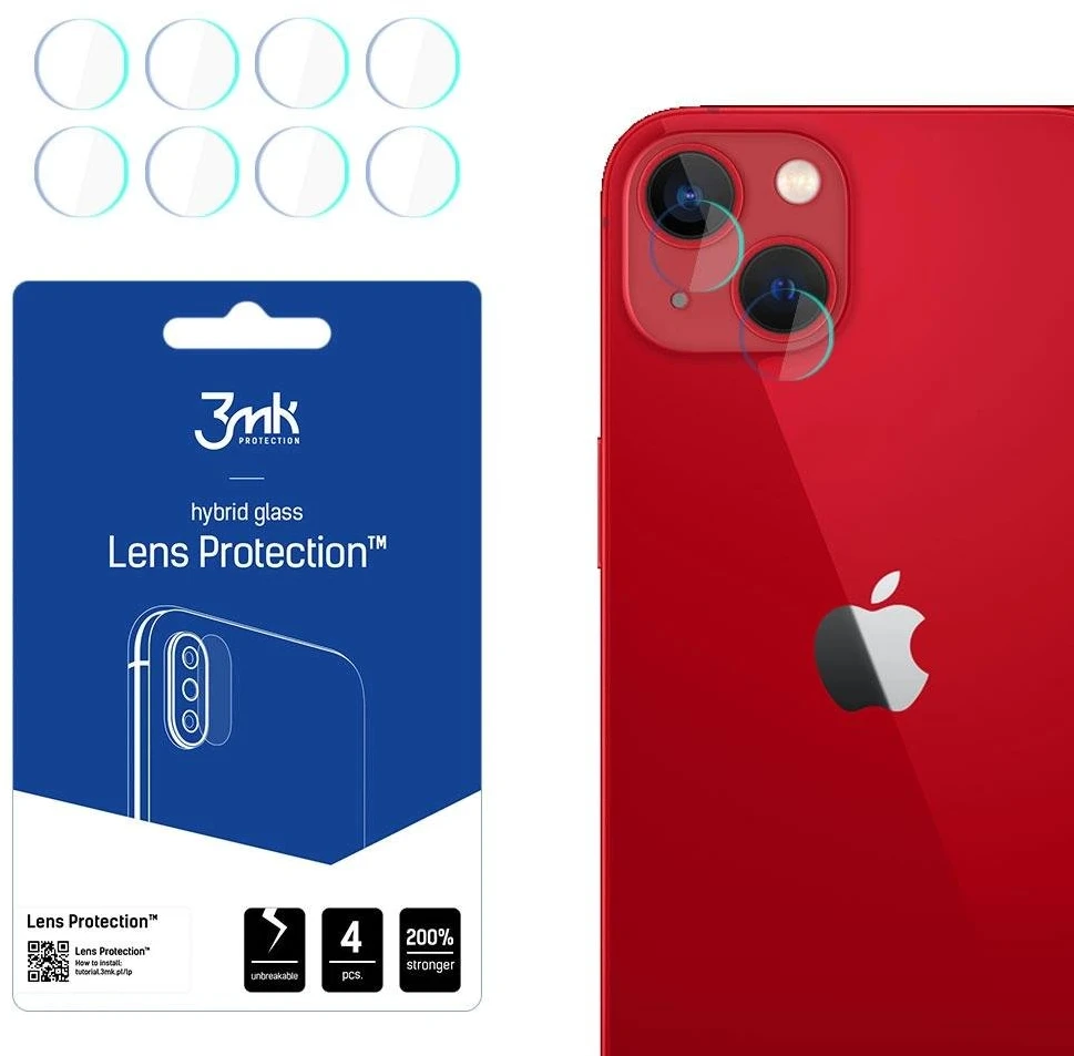 LCD apsauginė plėvelė kamerai 3MK Hybrid Glass Lens Apple iPhone 13
