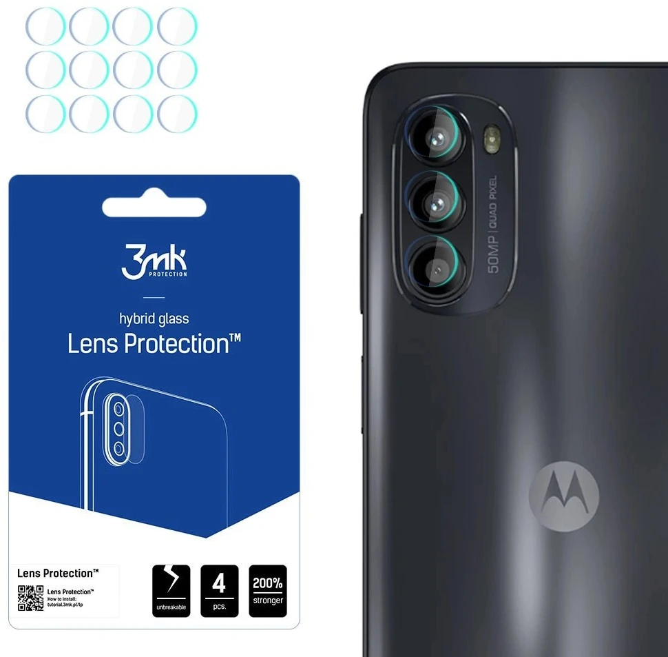 3mk Lens Protection™ hibridinis fotoaparato stiklas Motorola Moto G52