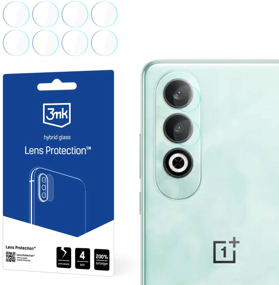 3Mk apsauga 3mk Lens Protection™ hibridinės kameros objektyvo stiklas, skirtas „OnePlus Nord CE 4“