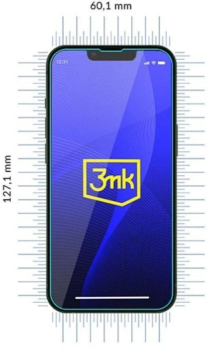 3MK FlexibleGlass skirtas Apple iPhone 13 Mini iPhone 13 Mini, hibridinis stiklas, skaidrus