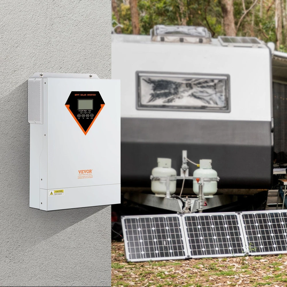 VEVOR Hibridinis saulės inverteris kroviklis 5500W 230V su 100A MPPT
