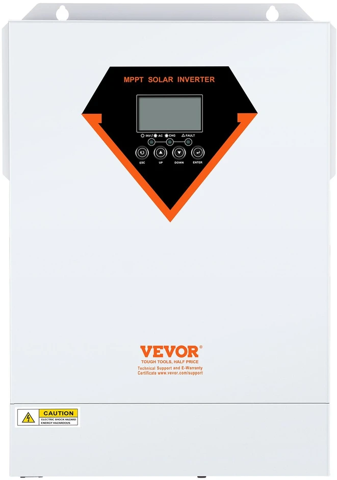 VEVOR Hibridinis saulės inverteris kroviklis 5500W 230V su 100A MPPT