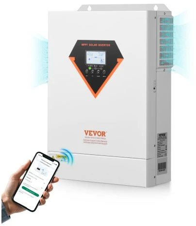 VEVOR Hibridinis saulės inverteris su įkrovikliu 6000W
