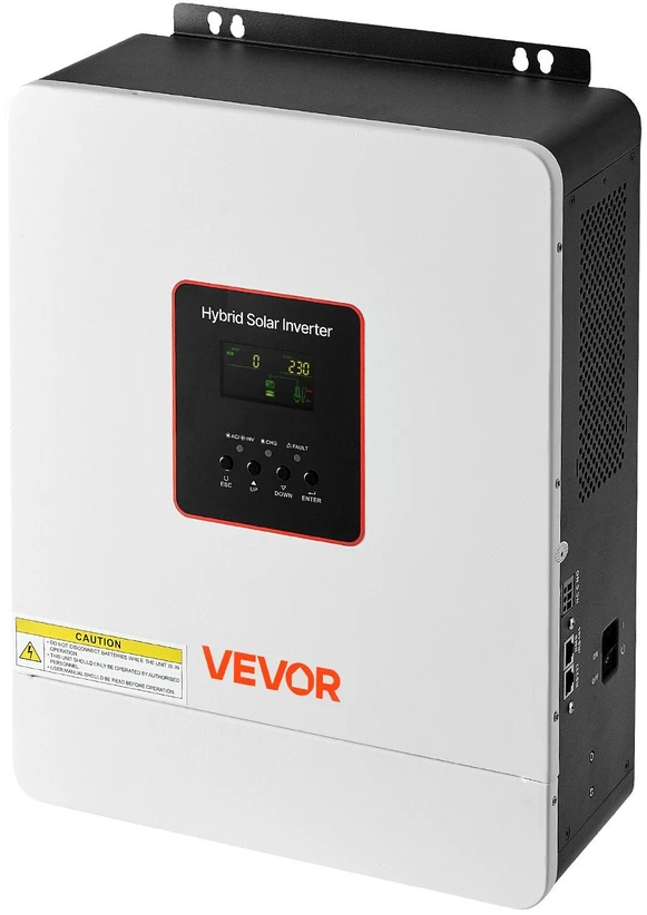 VEVOR Hibridinis saulės inverteris 4000W, 24V į 230V