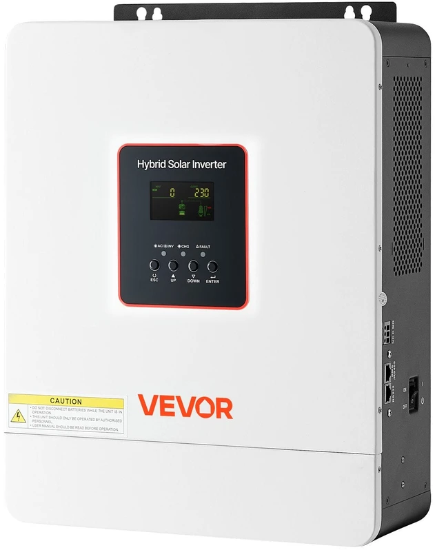 VEVOR Hibridinis saulės inverteris 4000W, 24V į 230V