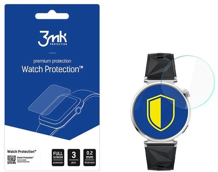 3Mk Protection Hibridinis stiklas 3mk laikrodžio apsaugai „FlexibleGlass“, skirtas „Huawei Watch GT 5 41mm“
