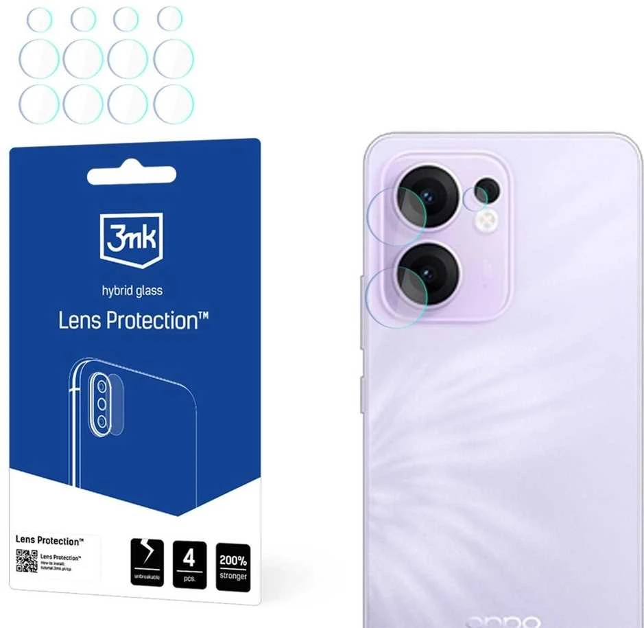Nezatříděno 3Mk apsauga 3mk objektyvo apsauga hibridinės kameros objektyvo stiklas, skirtas Oppo Reno 13F 4G