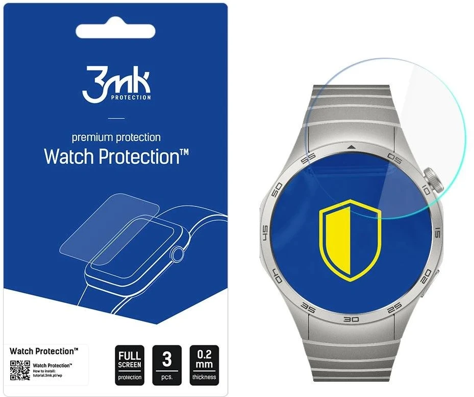 3MK „FlexibleGlass“ laikrodis „Huawei Watch GT4“ 46 mm hibridinis stiklas