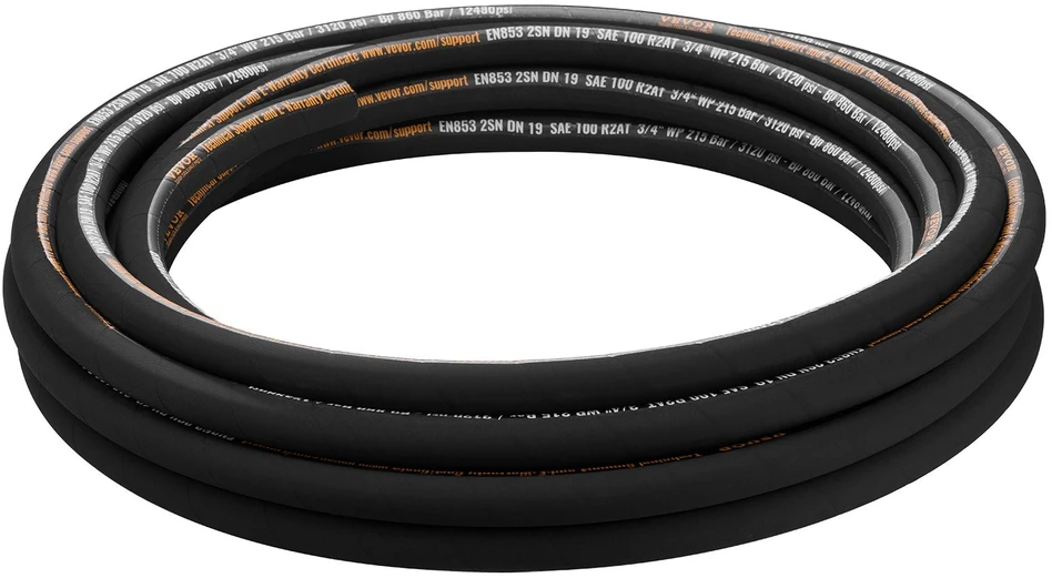 VEVOR Hidraulinė žarna 3/4 col. x 15 m, įvyniota