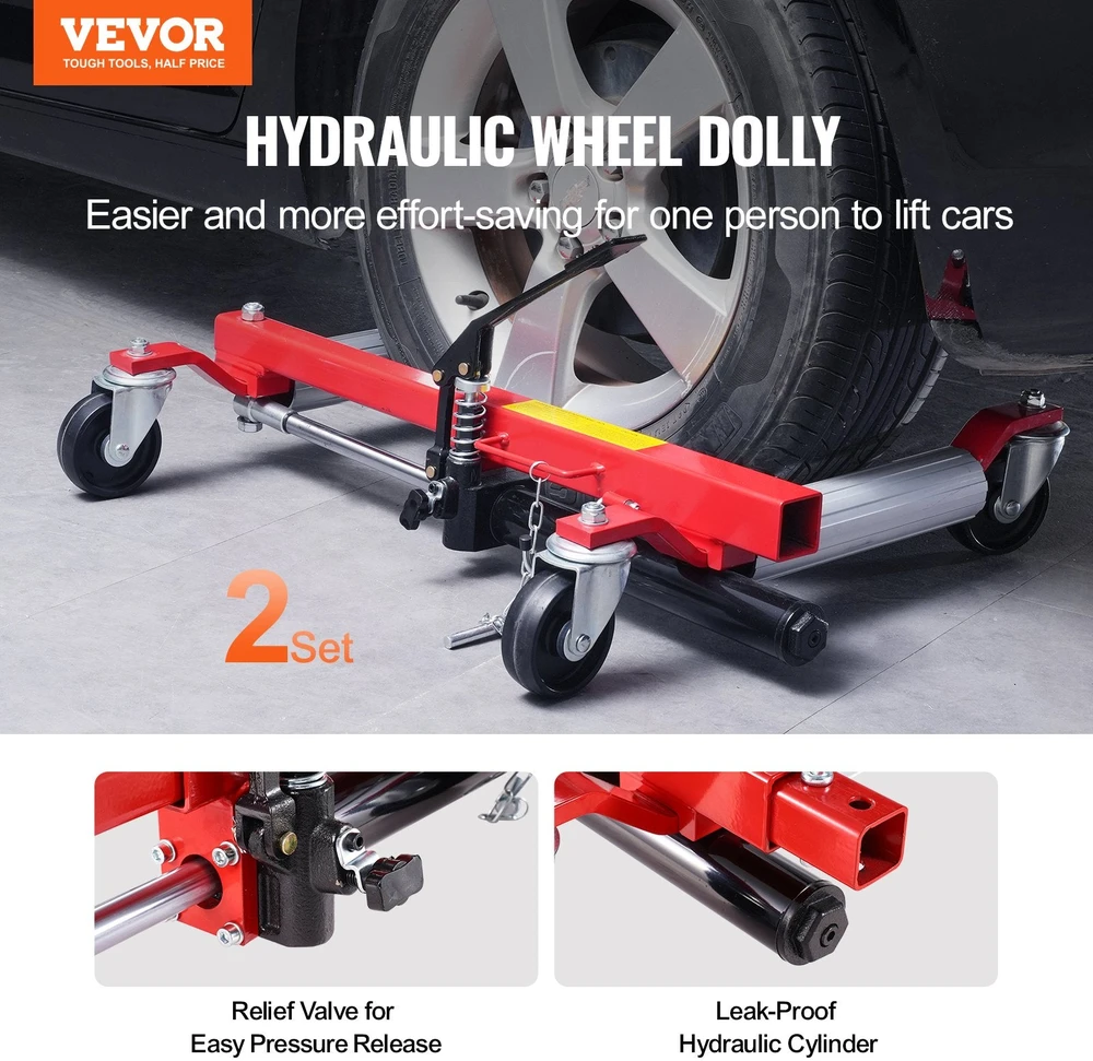 VEVOR Automobiliniai ratų keltuvai 2 vnt.