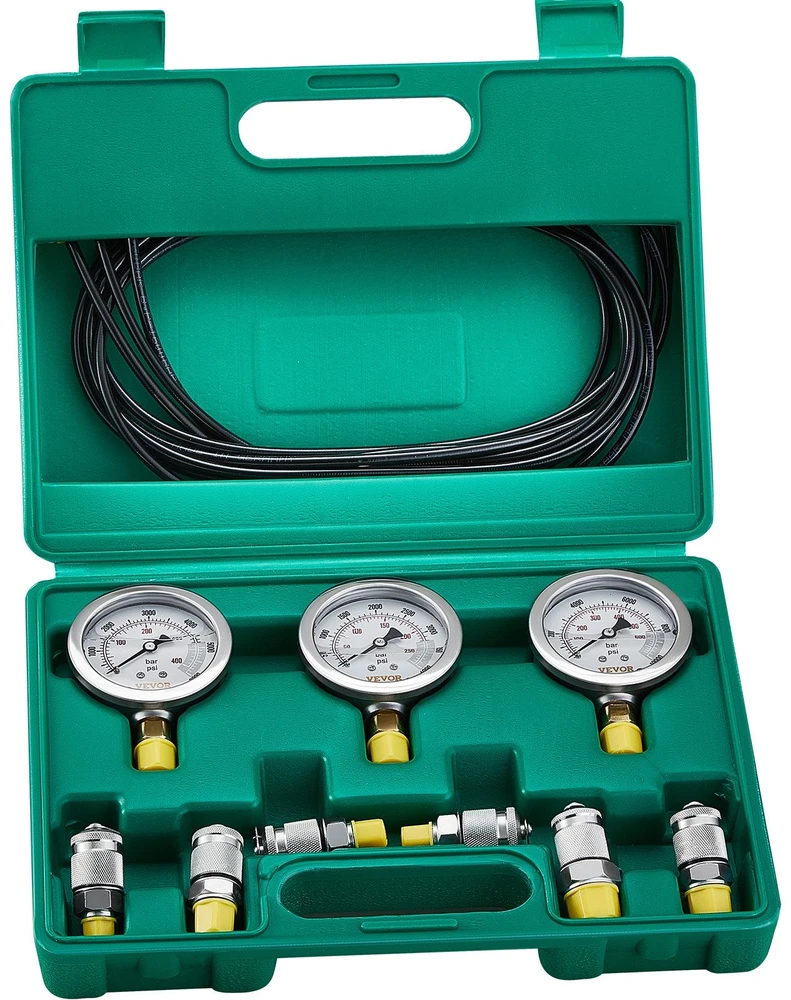 VEVOR Hidraulinis slėgio matavimo rinkinys 250/400/600 bar