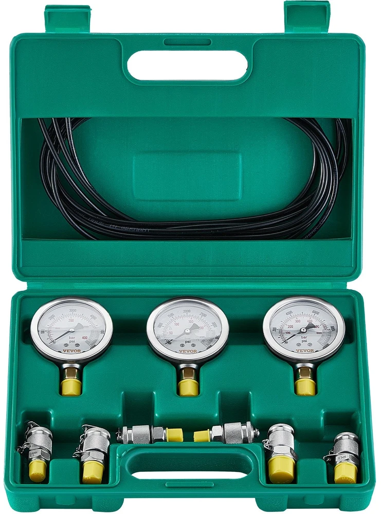 VEVOR Hidraulinis slėgio matavimo rinkinys 250/400/600 bar
