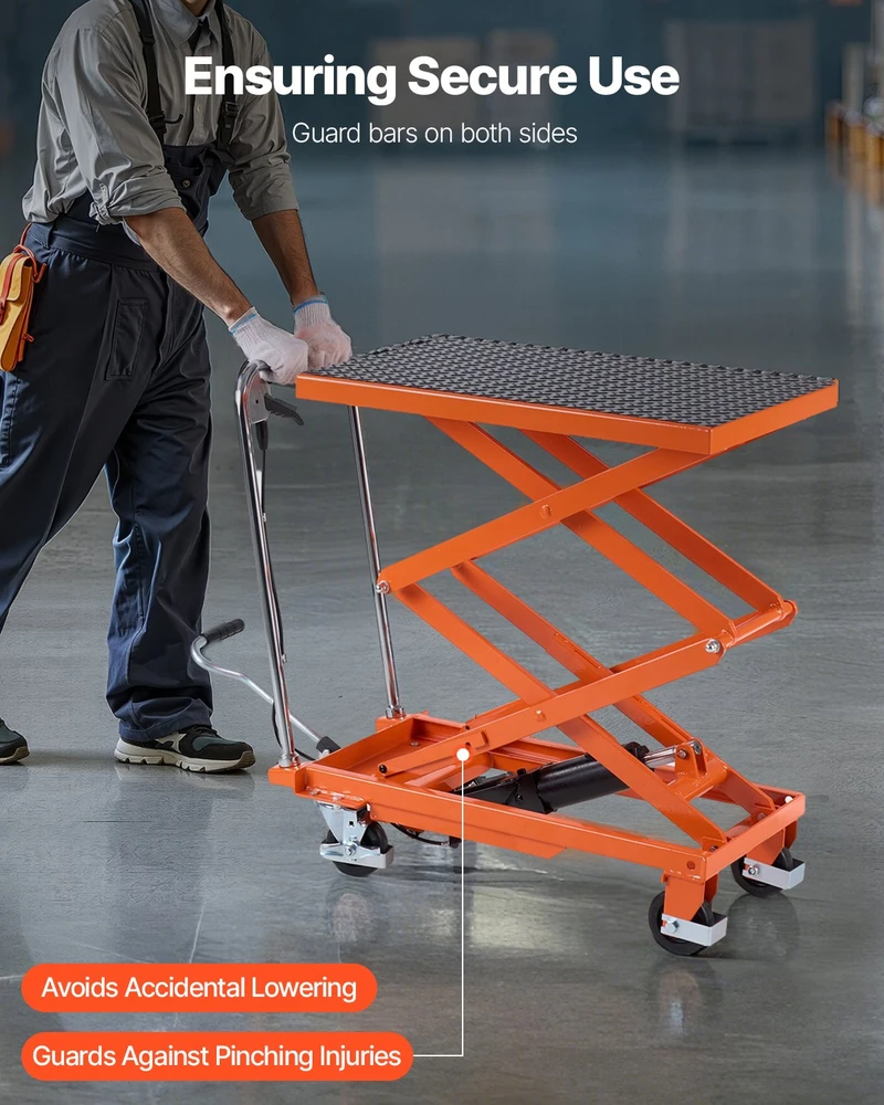 VEVOR 120 cm hidraulinė kėlimo platforma 226 kg