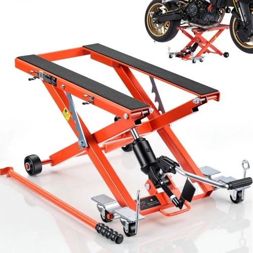 VEVOR Hidraulinis motociklų keltuvas, 499 kg talpa