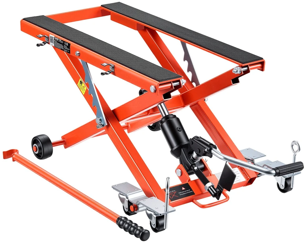 VEVOR Hidraulinis motociklų keltuvas, 499 kg talpa