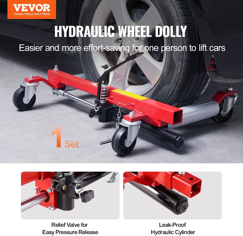 VEVOR Automobilio ratų keltuvas su hidraulika