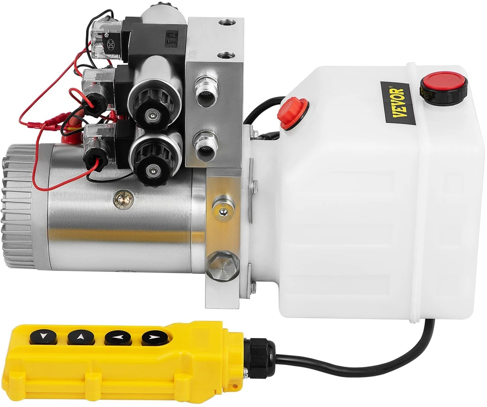 VEVOR 12V 4,5L dviveiksmis hidraulinis agregatas