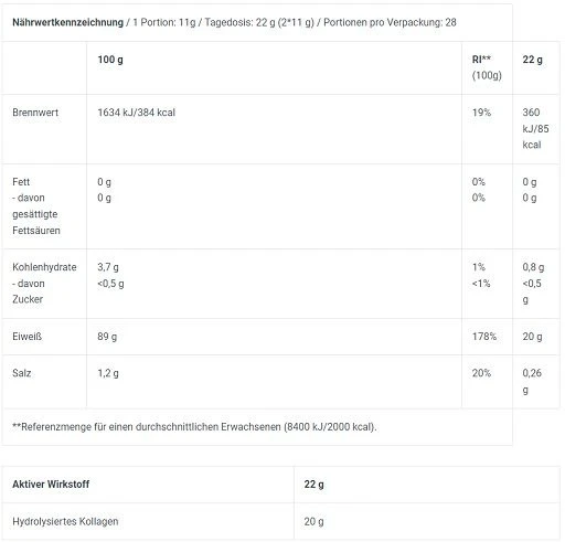 Hidrolizuoto kolageno gėrimo milteliai BioTechUSA Clear Collagen 308 g, braškių ir spanguolių skonio