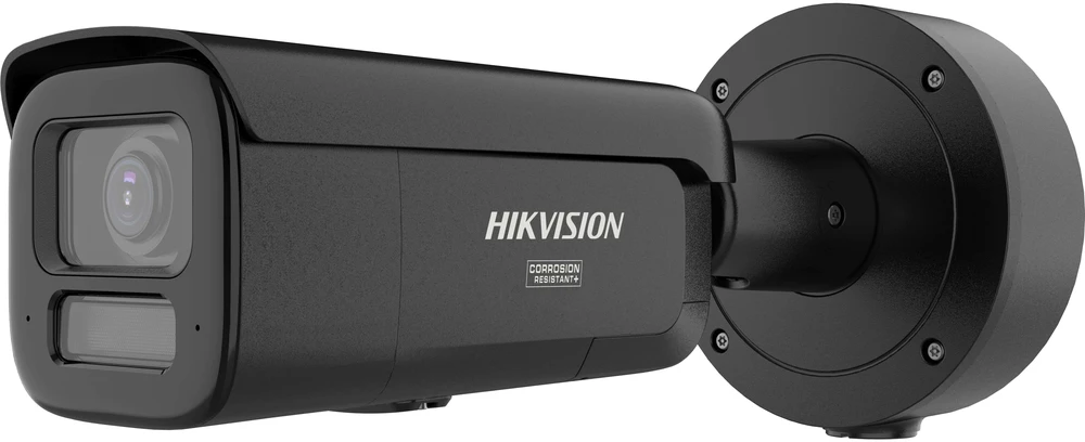 Hikvision bullet DS-2CD2647G3-LIZS2UY/SL F2.8-12 (juoda, 4 MP, 60 m IR+LED, Hybrid Light, ColorVu 3.0, AcuSense 3.0)