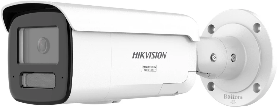 IP kamera Hikvision Bullet DS-2CD2T47G3-LIS2UY/SL 2.8mm (balta, 4MP, ColorVu 3.0, AcuSense, IR+LED 60 m)