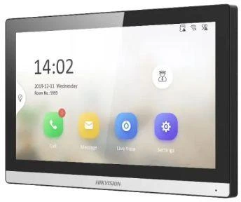 „Hikvision DS-KH6350-WTE1“ vaizdo domofonas, 17,8 cm (7"), juodos spalvos