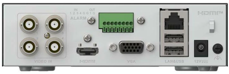 Hikvision eDVR serijos iDS-E04HUHI-XB, juodas