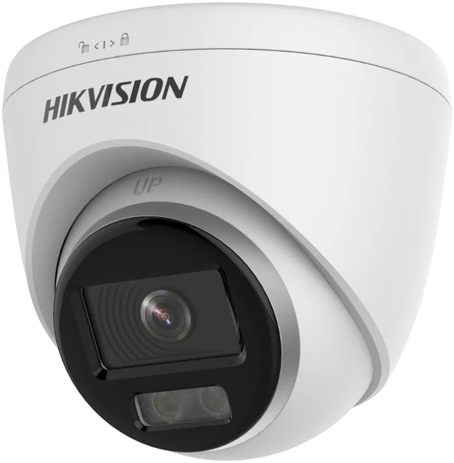 IP kamera Hikvision kupolas DS-2CD1327G0-L(C) F2.8 (balta, 2 MP, 30 m LED, ColorVu Lite)