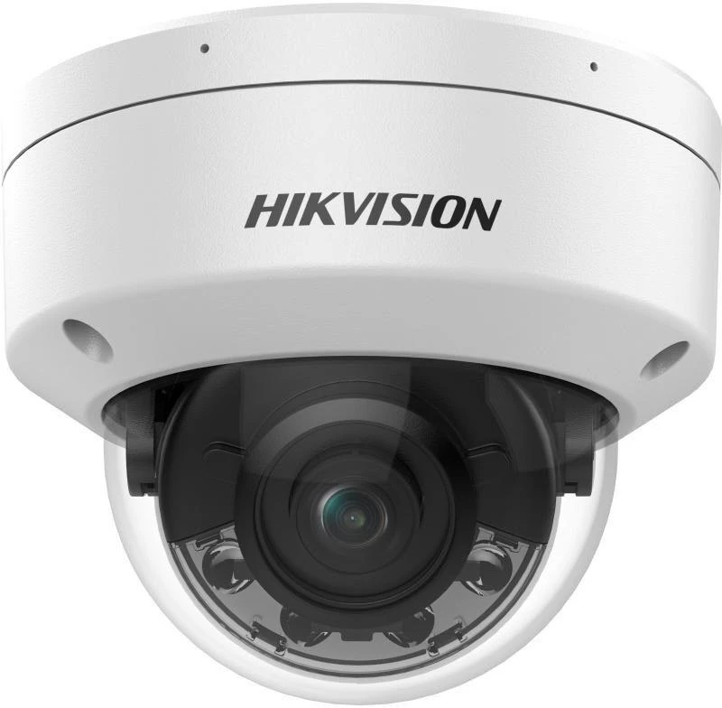 „Hikvision“ kupolinė kamera DS-2CD2187G2H-LISU F4 (balta, 8 MP, 30 m IR; 30 m LED; hibridinis apšvietimas)