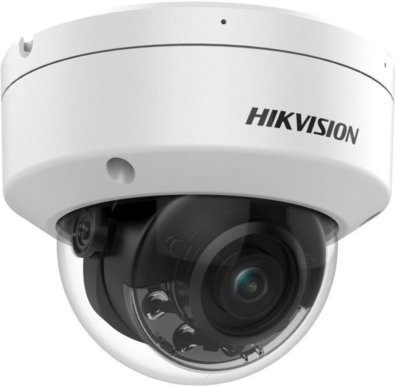 „Hikvision“ kupolinė kamera DS-2CD2187G2H-LISU F4 (balta, 8 MP, 30 m IR; 30 m LED; hibridinis apšvietimas)