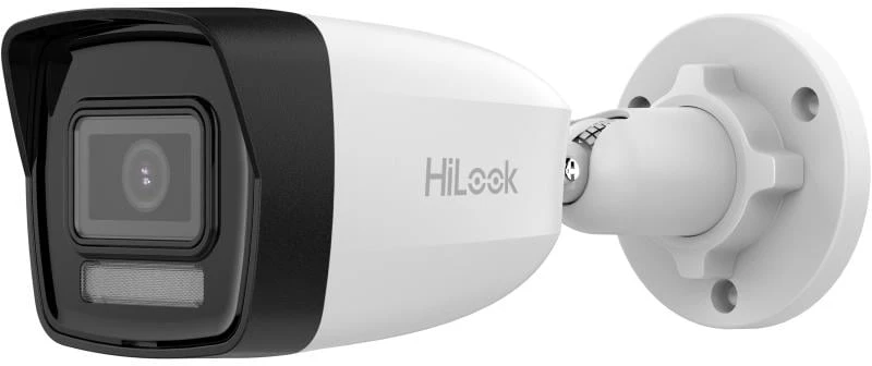 Hikvision „HiLook“ kulka formos objektyvas IPC-B141H-C F2.8 (balta, 4 MP, 20 m IR)