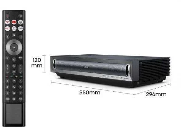 Projektorius - Hisense PX3 4K Ultra Trumpas Atstumas 2800 ANSI Liumenų HDR Juodas
