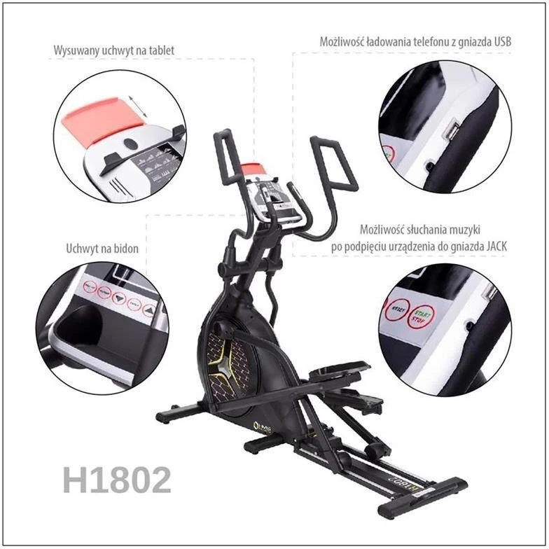 Magnetinis elipsinis treniruoklis HMS Premium H1802 pusiau komerciniam naudojimui