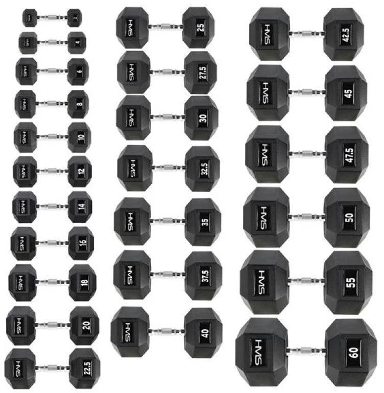 Hantelis HMS Hex Pro - 40 kg