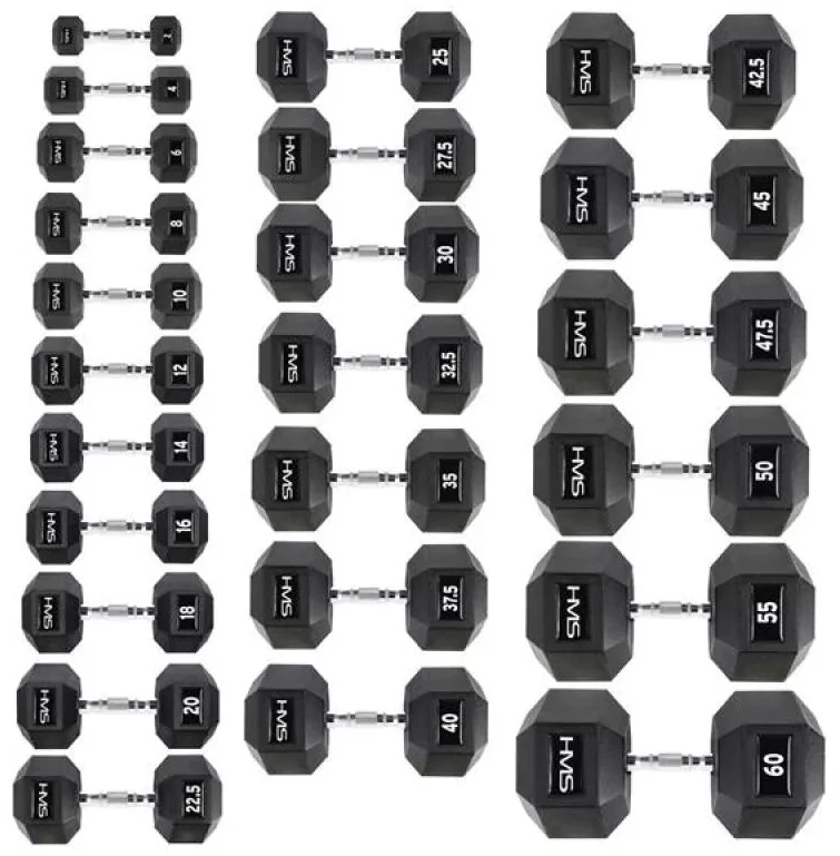 Hantelis HMS Hex Pro - 32,5kg