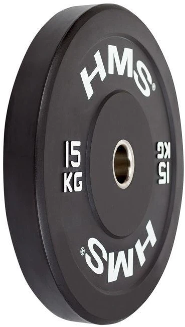 Olimpinis guminis svoris HMS BBR juodas - 15 kg