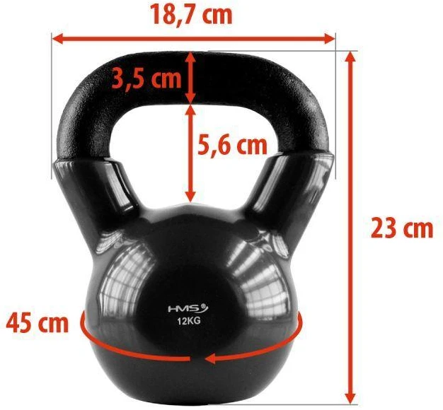 Ketaus gira HMS KNV juoda - 12 kg